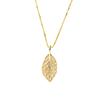 Golden Branch Jade Leaf Necklace for Women: Retro, Light Luxury, Versatile Clavicle Jewelry with Unique Design