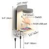 LED Wall Lamp With Switch And USB Charging Port Modern 9W Black White Aisle Bedroom Bedside Art Lighting Decoration Wall Lights