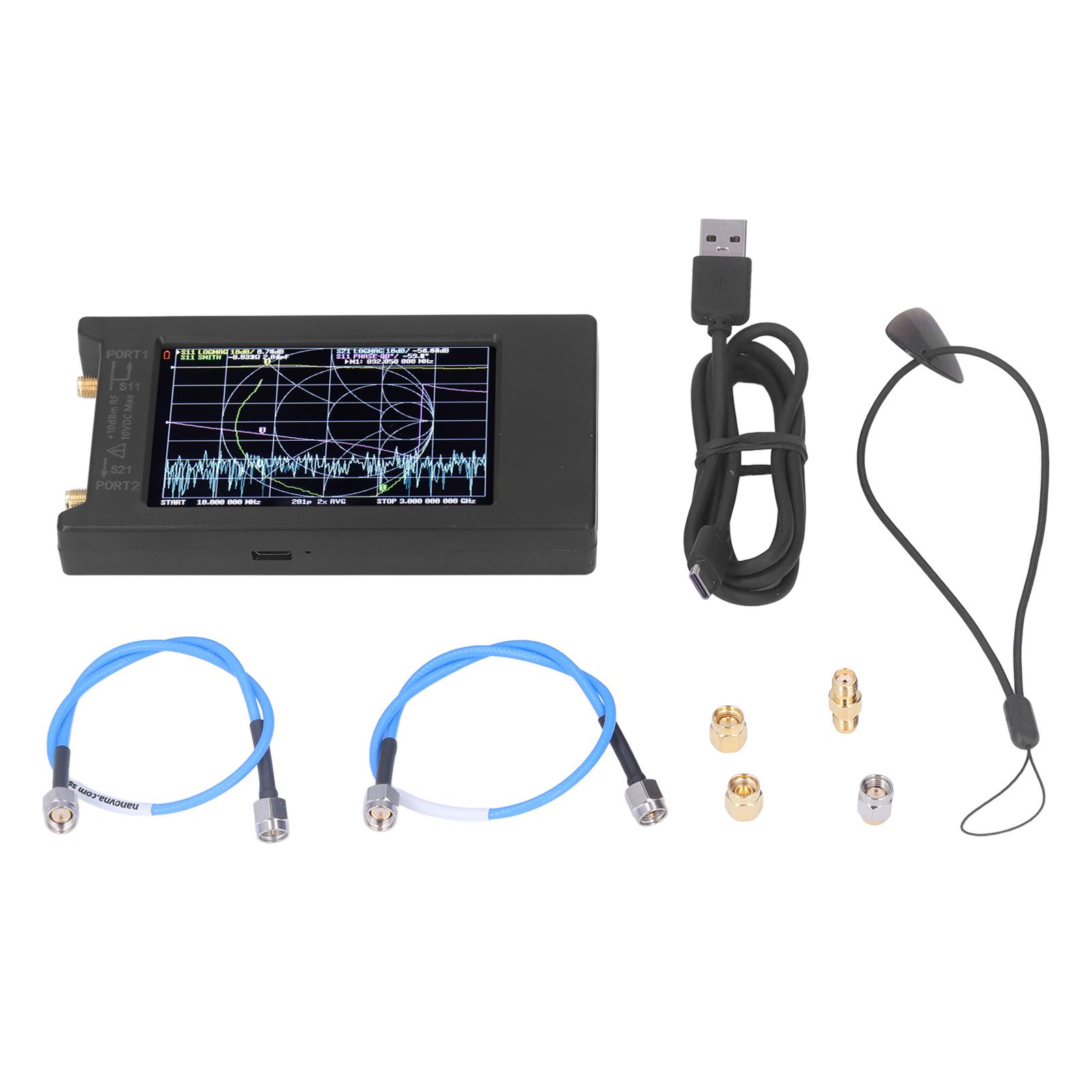 

50kHz‑6.3GHz 4in Display Vector Network Analyzer Portable HF VHF UHF Antenna Analyzer