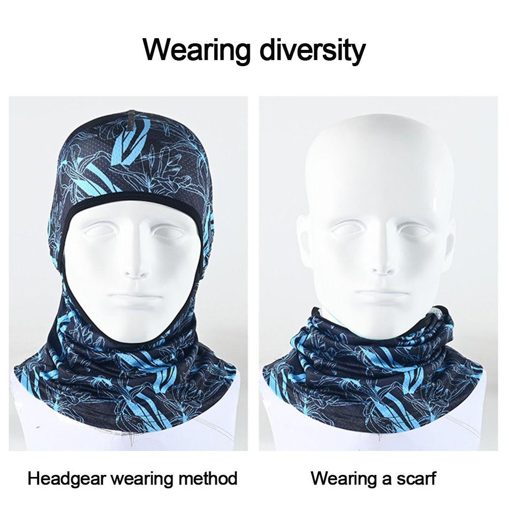 Camouflage Full Face Cap Cooling Hiking Scarves New Motorcycle Cycling Helmet  Summer