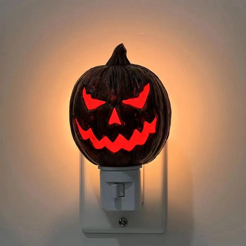 Scary Pumpkin Night Light Bedside Lamp Led Lamp Nursery Lamp Bright Night Lights Plug Into Wall Led Night Lights Plug Into Wall