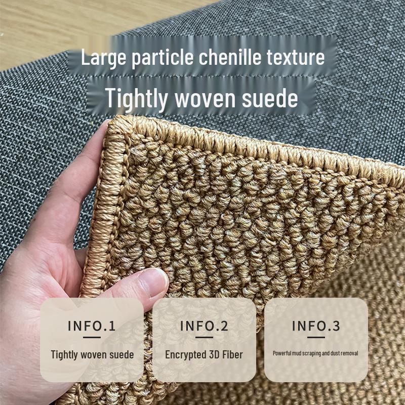 Large Non-Slip Sisal Floor Carpet for Bedroom & Living Room