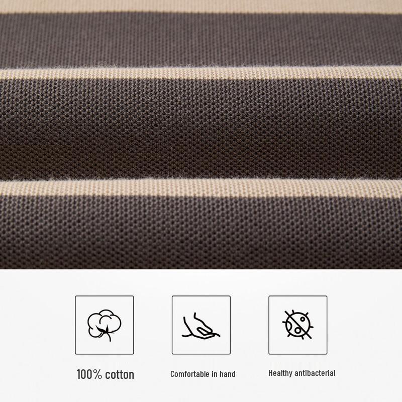 Goldlion Men's Striped Color Block Short Sleeve Polo Shirt