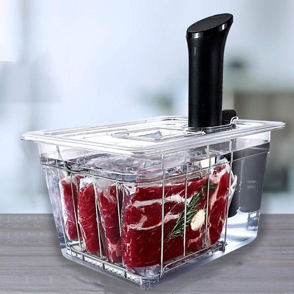 Kit de Panela de Cozimento Lento de Grande Capacidade com Tampa Máquina Sous-vide Tanque de Água Chef