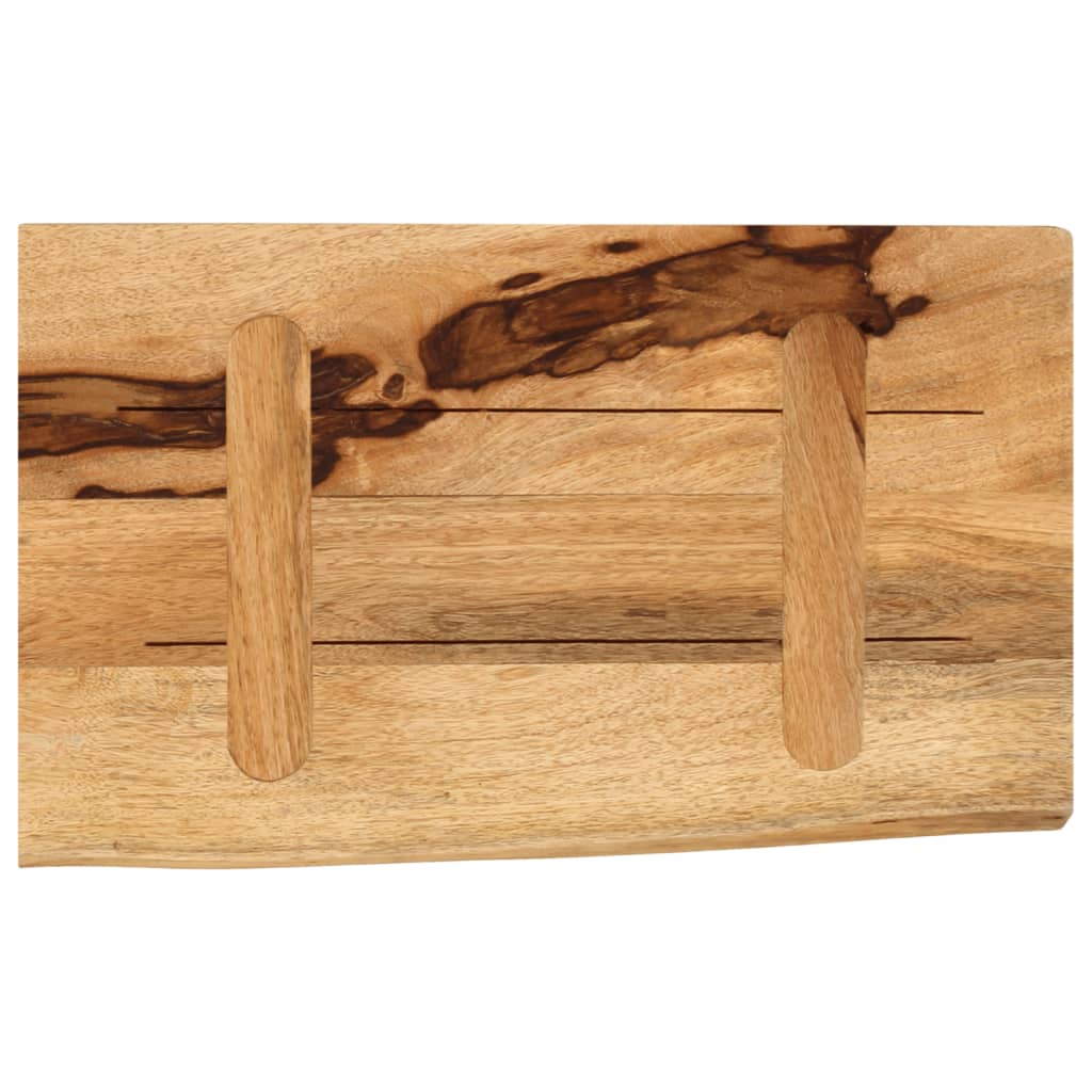 Vidaxl Blat Stołu, 40X30X2,5Cm, Naturalna Krawędź, Surowe Drewno Mango