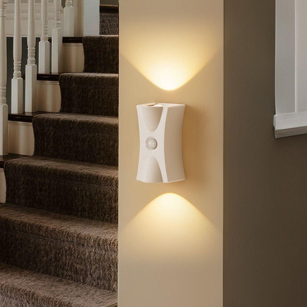 Adjustable Brightness LED Wall Lamp Wireless Magnetic Base Rechargeable Night Light ABS Body 3 Color
