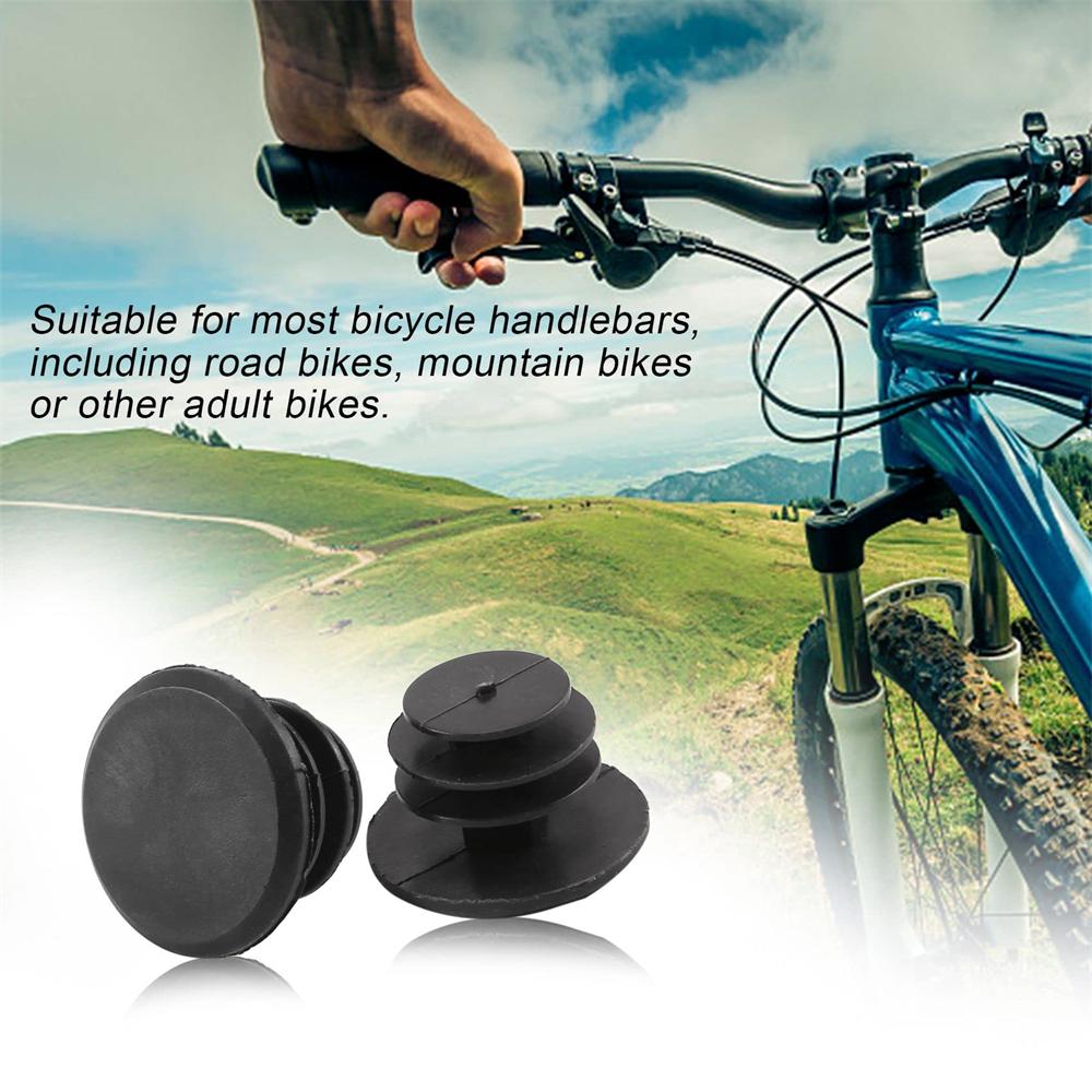 6pcs Bicycle Handlebar Plugs Classic Delicate Bicycle Plastic Plug Road Handlebar Bike Mountain Covers Grips End Cap T1V1