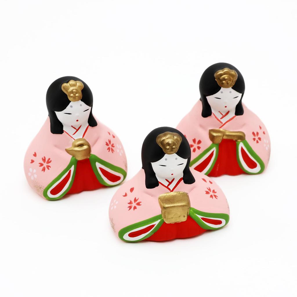 Osaka Choseido Hina Compacto Mini Hina Hana Miyabi Marudai Bonecas Hina Bonecas, Bonecas, Cerâmica,