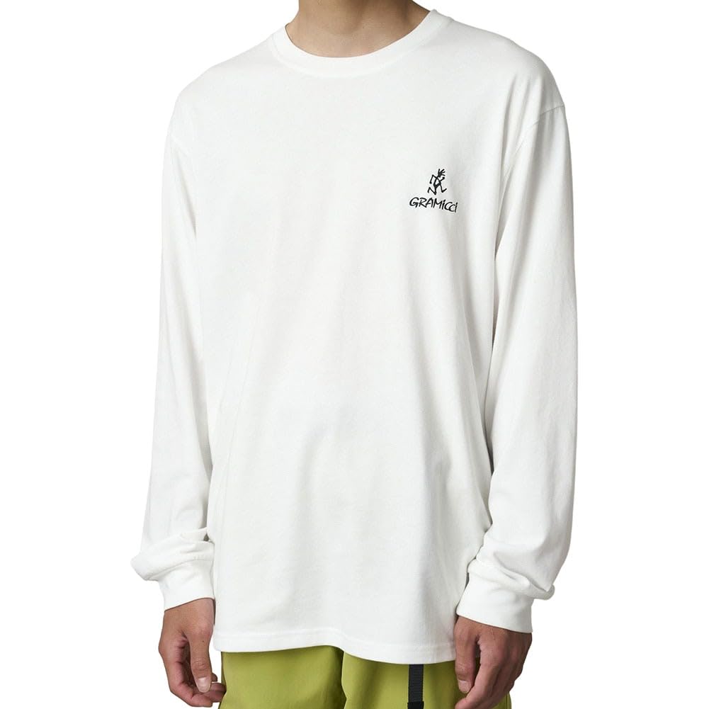 Gramicci One-Point Logo Long Sleeve Tee G5FUT100 WHITE M