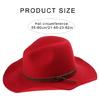Classical Homburg Hat Cowboy Hats Gift for Boyfriend Top Hat Wide Brimmed