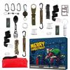 Countdown Calendar 24 Days Countdown Survival Tool Set Festive Practical Portable Tools for Hiking Outdoor Hunting Backpacking