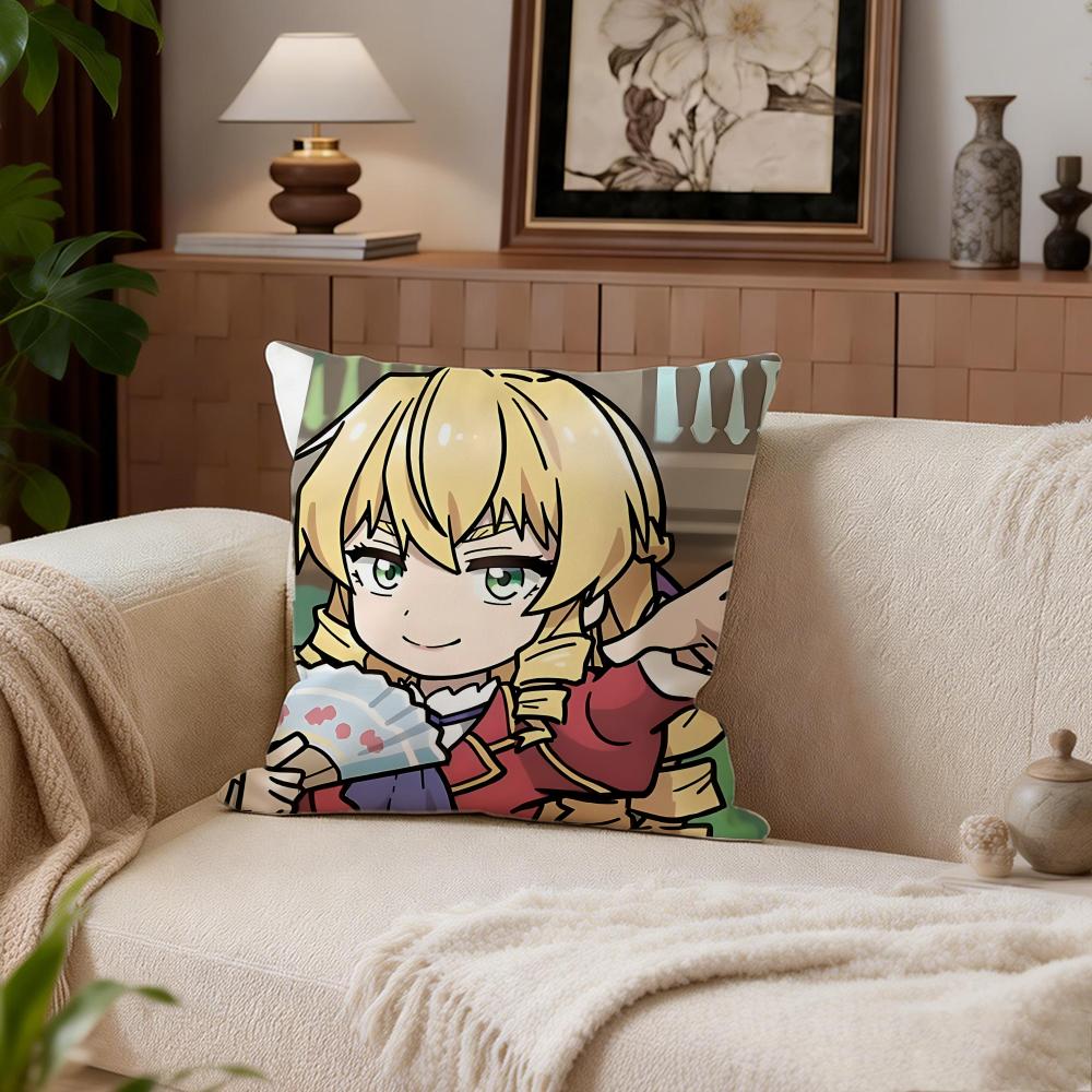 

Comedy Akuyaku Reijō Tensei Ojisan Cushion Cover Cushion Cover Set 4Pcs 50x50 45x45 40x40 Pillowcase Decorative Sofa Home Decor 30X30cm