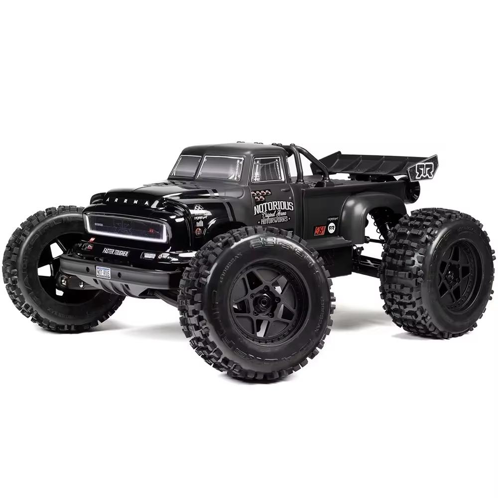 AAXS1 ARRMA ARA8611V6 NOTORIOUS V6 6S 4X4 BLX Brushless 1/8 RC Electric Remote Control Model Car Monster Truck Adult Children's Toys