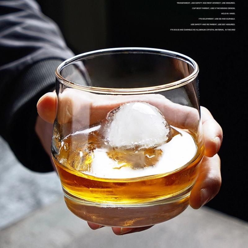 Křišťálová sklenice na whisky – Vintage tumbler na Scotch, Bourbon, Koňak, Vodku, Gin, pro domácí bar