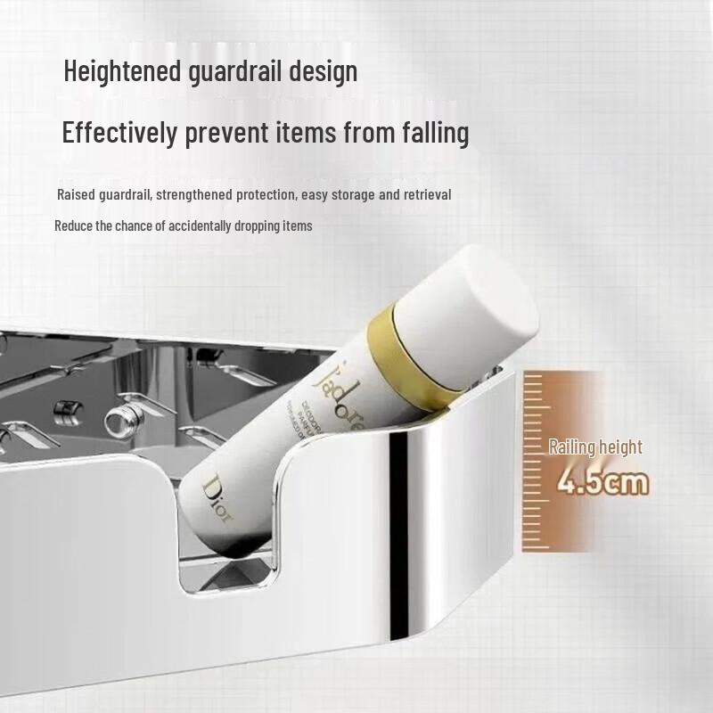 304 Stainless Steel Bathroom Corner Storage Shelf