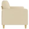 Vidaxl 3-Seater Sofa, Cream, 180 Cm, Upholstered In Fabric
