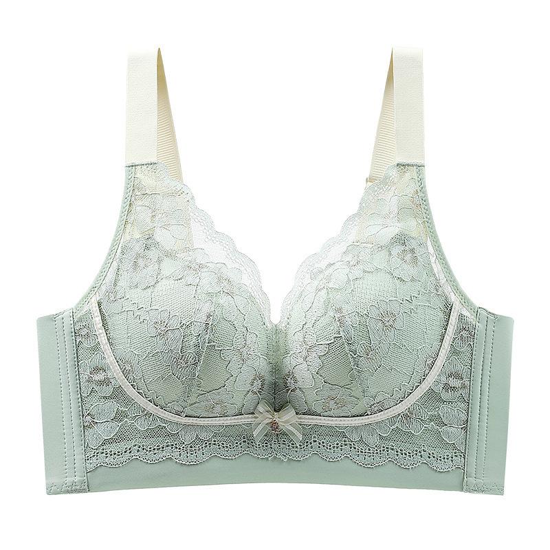 fashion Summer underwear women's super thin breathable no steel ring collection breast anti-sagging large size bra cover