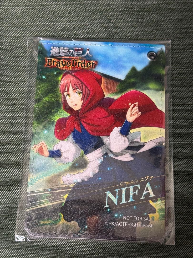 

[USED] Attack on Titan Nifa Pass Case Breoda Winning Item Otogi