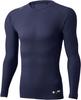 DESCENTE Baseball Relaxed Fit Long Crew Dark Size DBMLJB00 Undershirt, Infinity, Sleeve, Neck, Navy, XO,