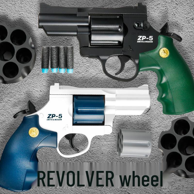 ZP5 Toy Pistol: Revolver-Style Soft Bullet Gun for Kids, EVA Foam Simulated Training Model