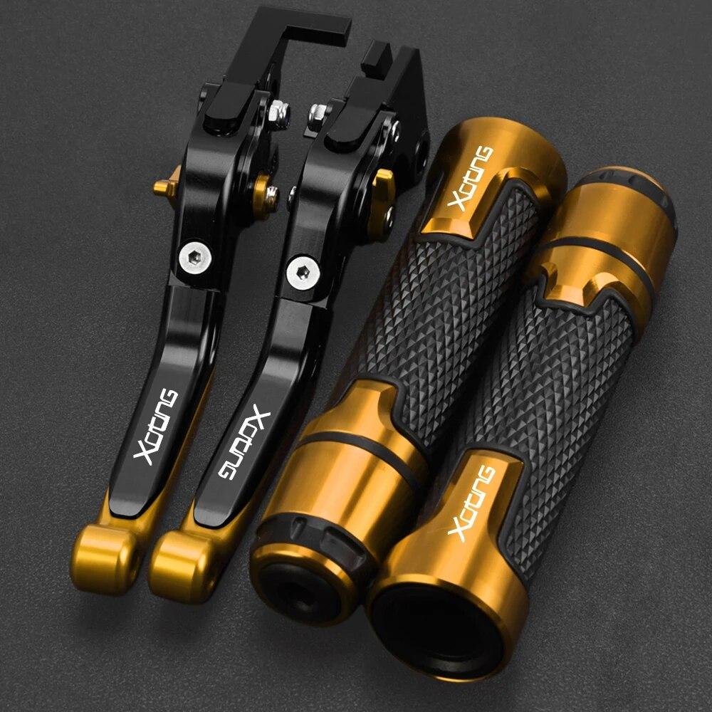 Motorcycle Aluminum Handlebar Hand Grips Ends Adjustable Brake Clutch Lever FOR KYMCO XCITING 250/300/400/500 2003 2004 2022