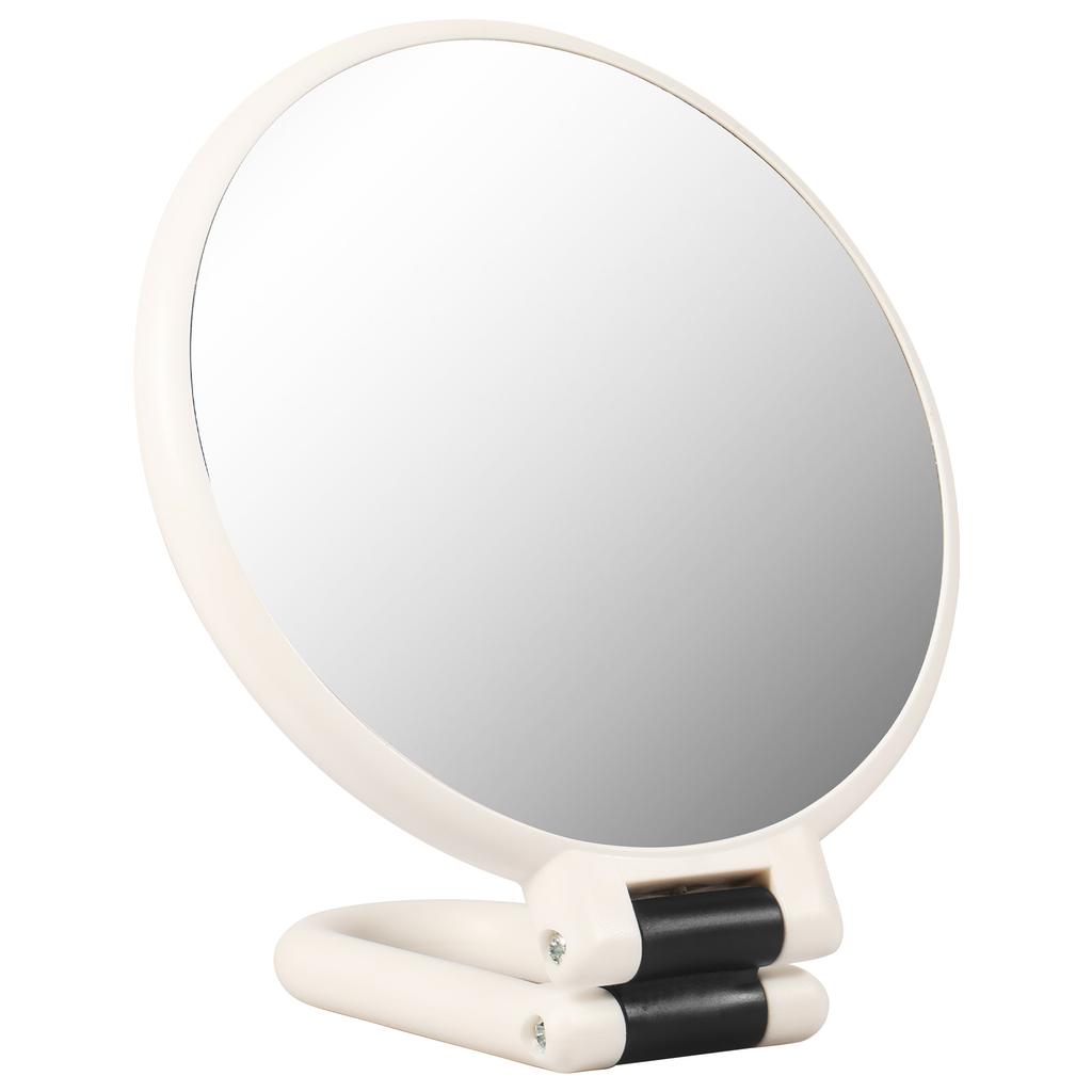30X/1X Hand Mirror Folding Handle Double Sided Magnifying Mirror Magnification Portable Makeup Mirror Multifunctional