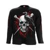 Spiral Direct Unisex Adult Death Raven Back & Sleeve Print T-Shirt