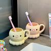 High Value Cute Octopus Ceramic Mouthwash Cup Home Bathroom Toilet Cup Couple Toothbrush Cup Children's Tooth Jar