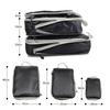 Three-Piece Travel Compression Bag Set: Digital Wash Kit, Makeup Organizer, Clothes & Shoes Storage