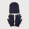 Cute Woman New Beanies with Gloves Knitted Solid Hat New 2025 Winter Hats