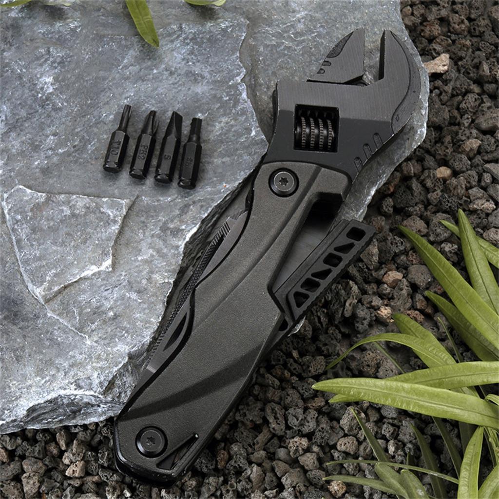 Outdoor Camping Multifunctional Pliers Multi-purpose Adjustable Folding Knife Saw EDC Combination Tool