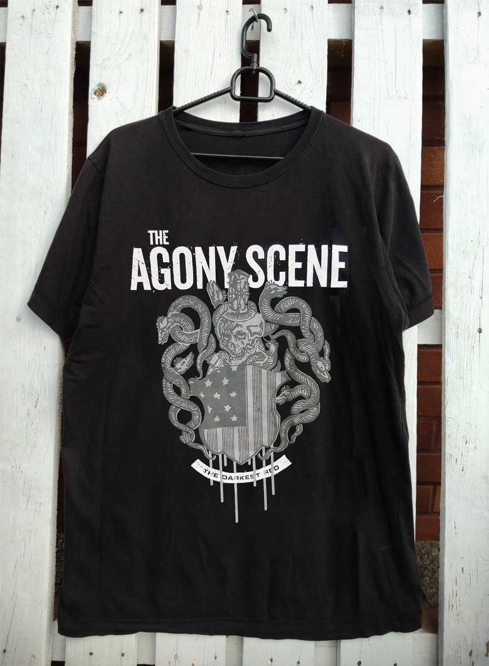 VTG THE AGONY SCENE Band Collection Black All Size T-Shirt AL332 XXL