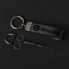 Luxury Leather Keychain Ring Emblem Key Chain Accessories for Volvo XC90 V90 V60 XC60 V40 S80 S60 S90 C40 XC40 V70 XC70 C30 FE3