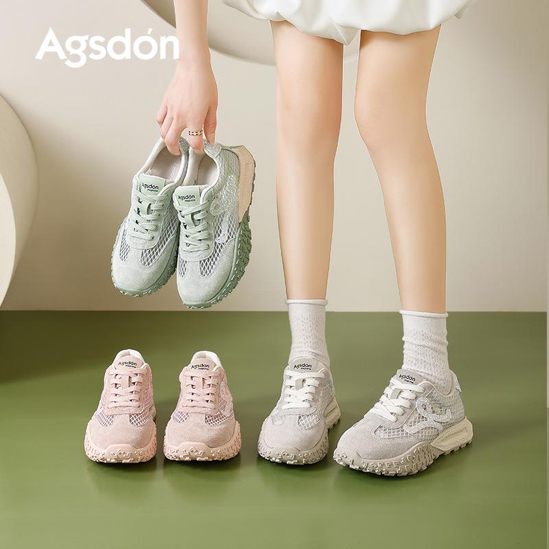 Augustine Argand Training Shoes Women's 2025 New Summer Platform Casual Sports Shoes Thin Mesh Sandals