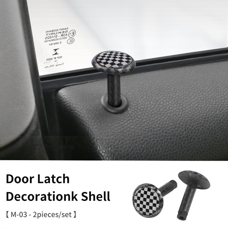 

Carbon Fiber Car Door Pin Decorative For Mini Cooper S JCW F56 F60 F55 R56 R60 J01 J05 U25 F66 Car Interior Bolt Accessories