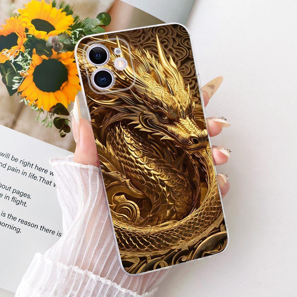 Cool Case For iPhone 11 Cover Luxury Dragon Cartoon Cover Soft Slim Silicone Clear Fundas For iPhone 11 Pro Max iPhone11 Housing