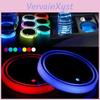 Holder Car Light Cup Led 7 Colors Light Up Cup Coaster Usb Rechargeable Interior Atmosphere Lamp For Car Truck Vehicle Decoration