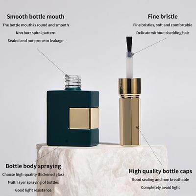 12 ml tuščias stiklinis nagų lako buteliukas, tuščias su dangteliu, šepetėliu, kosmetikos indai, stikliniai nagų buteliukai su šepetėliu