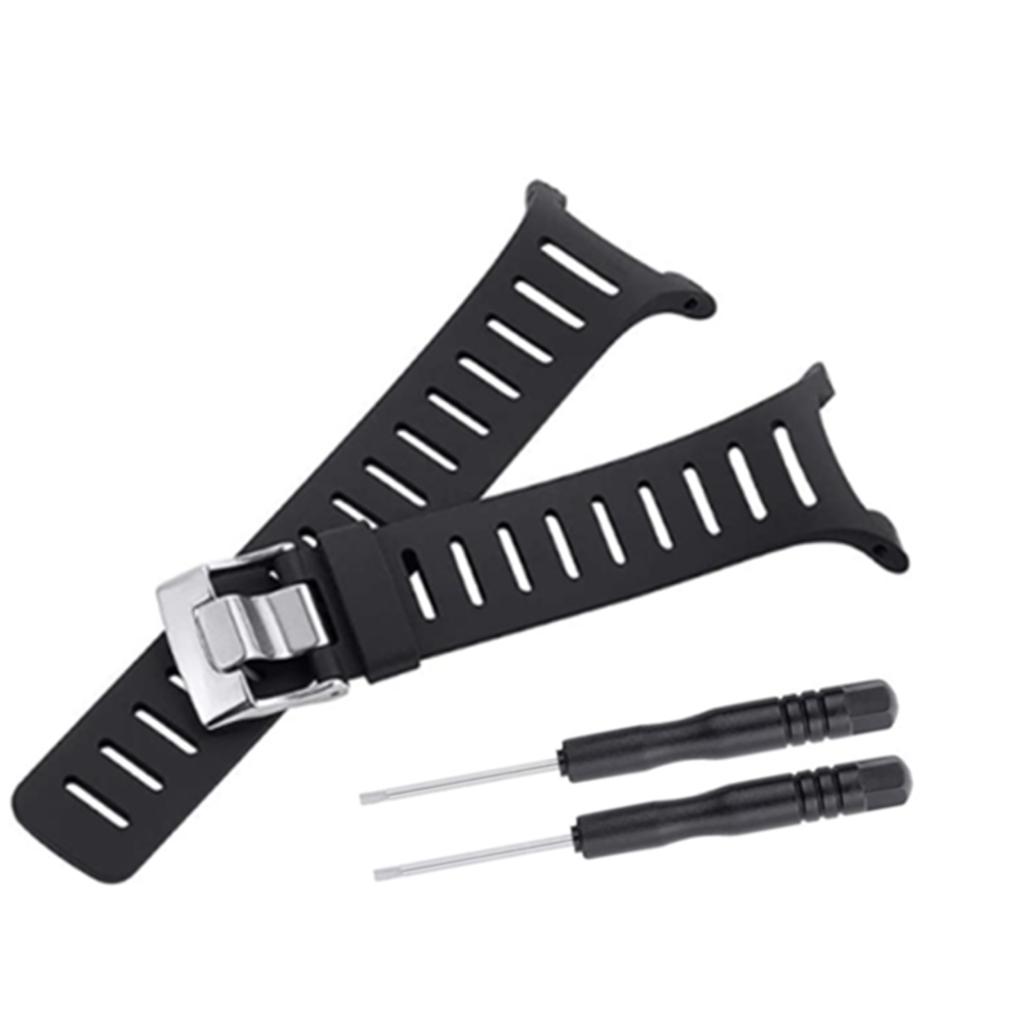 For Suunto T1 T1C T3 T3C T3D T4C T4D Sports Silicone WatchBand Soft Rubber Strap Men Pin Buckle Watch Accessories Free Tools