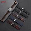 20mm Nylon Silicone Watch Strap for Omega for IWC Watches Men's Sport Stitched Watch Band 18/21/22mm Soft Replacement Watchband