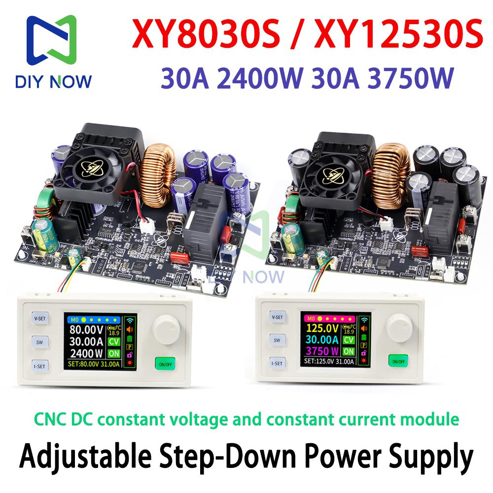 XY8030S XY12530S CNC Adjustable DC Step-Down Power Supply 30A 2400W/3750W Constant Voltage Constant Current with 2 PWM Fans