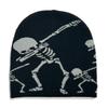 Gothic Skeleton Beanie Hat for Women Men Comfortable Knit Hat Pullover Cap Boy Winter Autumn Skull Cap Fashion Headdress