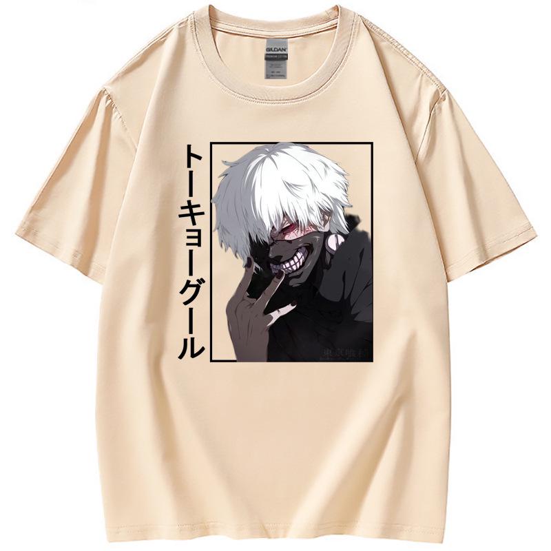 

Футболка унисекс с круглым вырезом и коротким рукавом Tokyo Ghoul M абрикосовый