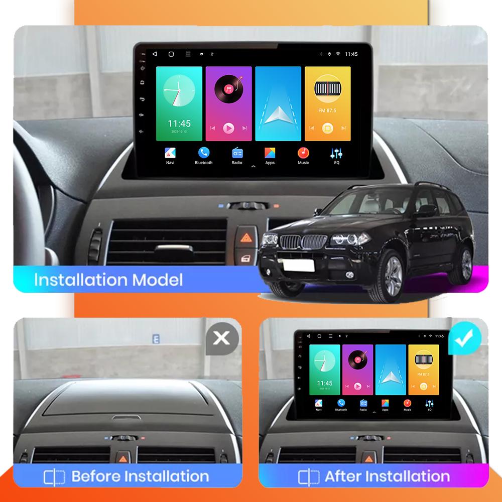 Car Radio Android Auto Carplay For BMW X3 E83 2004-2012 Multimedia Player Head Unit Stereo GPS Navigation BT WIFI 1+16GB