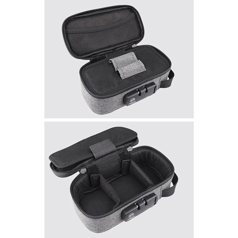 Smell Proof Carbon Lined Carry Stash Bag With Lock Discreet Secure Case