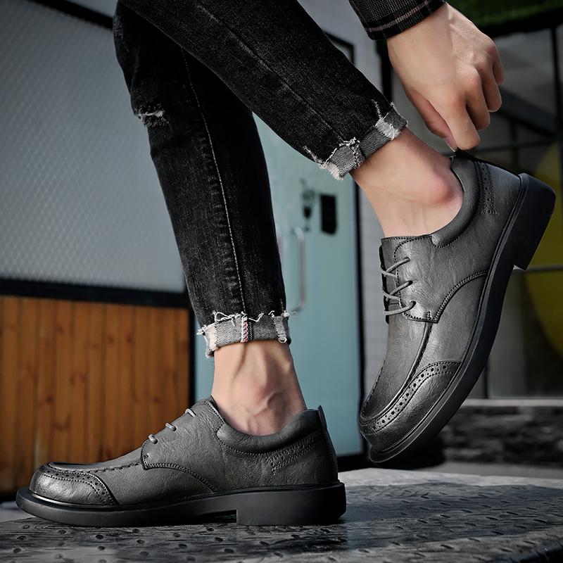 Design High Quality Genuine Leather Men Lazy Shoes Soft Fashion Brand Men Flat Business Formal Shoes