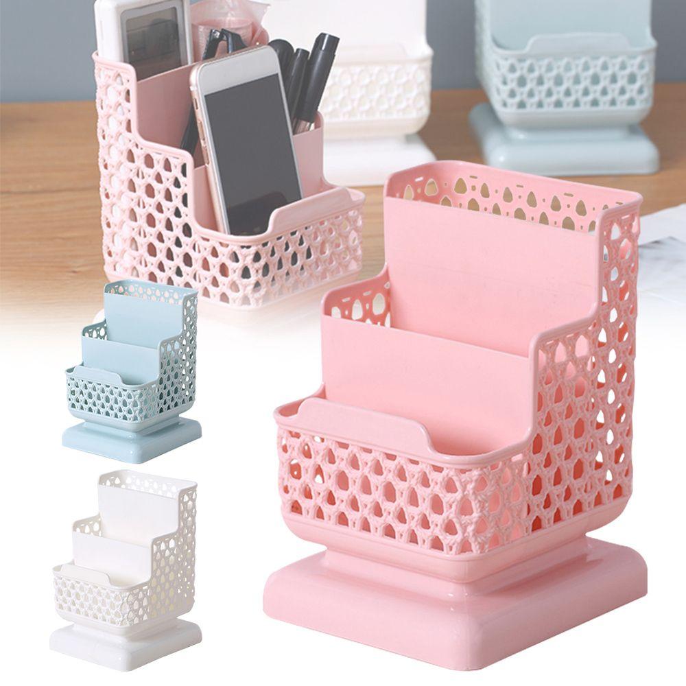 

Makeup Tools Desk Holder Cosmetic Organizer Bathroom Supplies Desktop Storage Box Pen Case