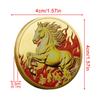 Coin for Collectors Chinese Year Of The Horse Collector Coin Travel-Friendly Luck Charm brings good luck lucky coin Collection