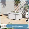 Outdoor Carbonized Solid Wood Planter Box