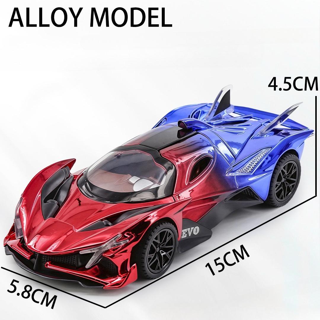 

Симуляция 1/32 Модель спортивного автомобиля Apollo EVO Литой под давлением Детская игрушечная машина Звук и свет Оттягивание назад Сплав Миниатюрный Voiture